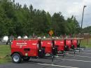 In addition to the hard wired emergency generator and UPS, there was no shortage of additional power and lighting resources if needed.